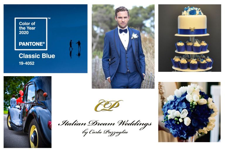 2020: Weddings are "classic blue"